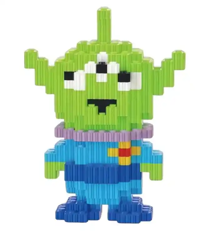 Figura Armable Coleccionable En Bloques Alien Toy Story Tipo Lego/ 647 Piezas Aprox