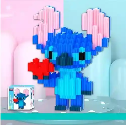 Figura Armable Coleccionable En Bloques Stitch Tipo Lego 683 Piezas Aprox