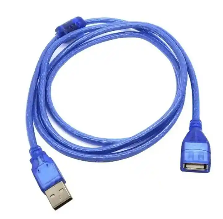Extension Usb Macho/ Hembra 1.5 Metros Blindada -azul Azul