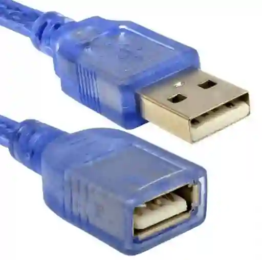 Extension Usb Macho/ Hembra 1.5 Metros Blindada -azul Azul