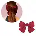 Moño Lazo Satín Para Cabello Pelo Con Hebilla