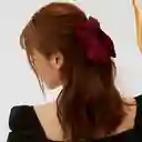 Moño Lazo Satín Para Cabello Pelo Con Hebilla