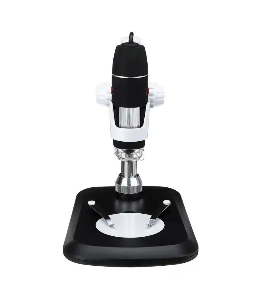 Microscopio 1600x Con Base Capilografo Usb Led