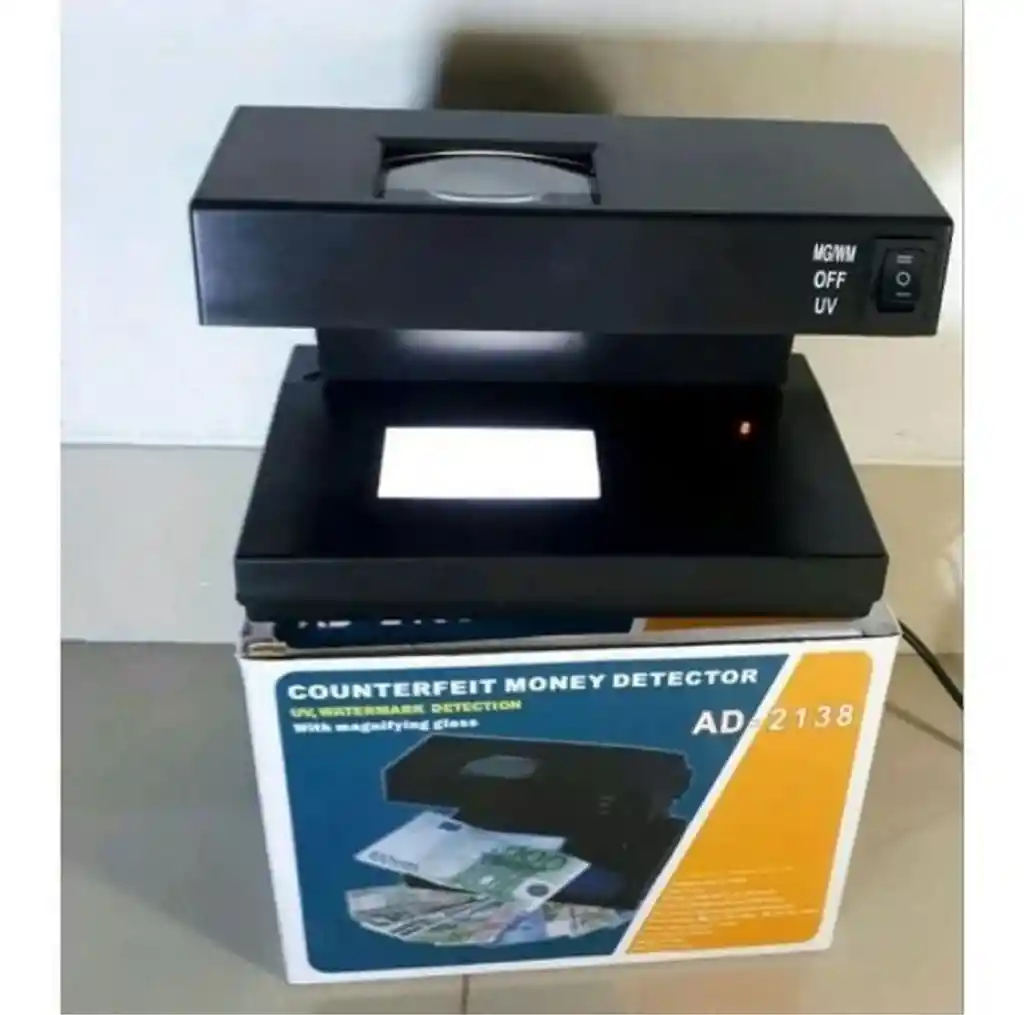 Maquina Detector Probador Revisar Billetes Dinero Falsos