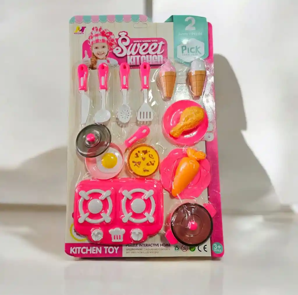 Set Juego De Cocina Blister Grande Juguete Para Niñas