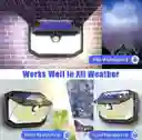 Lampara Solar Led Exterior Pared Sensor Movimiento