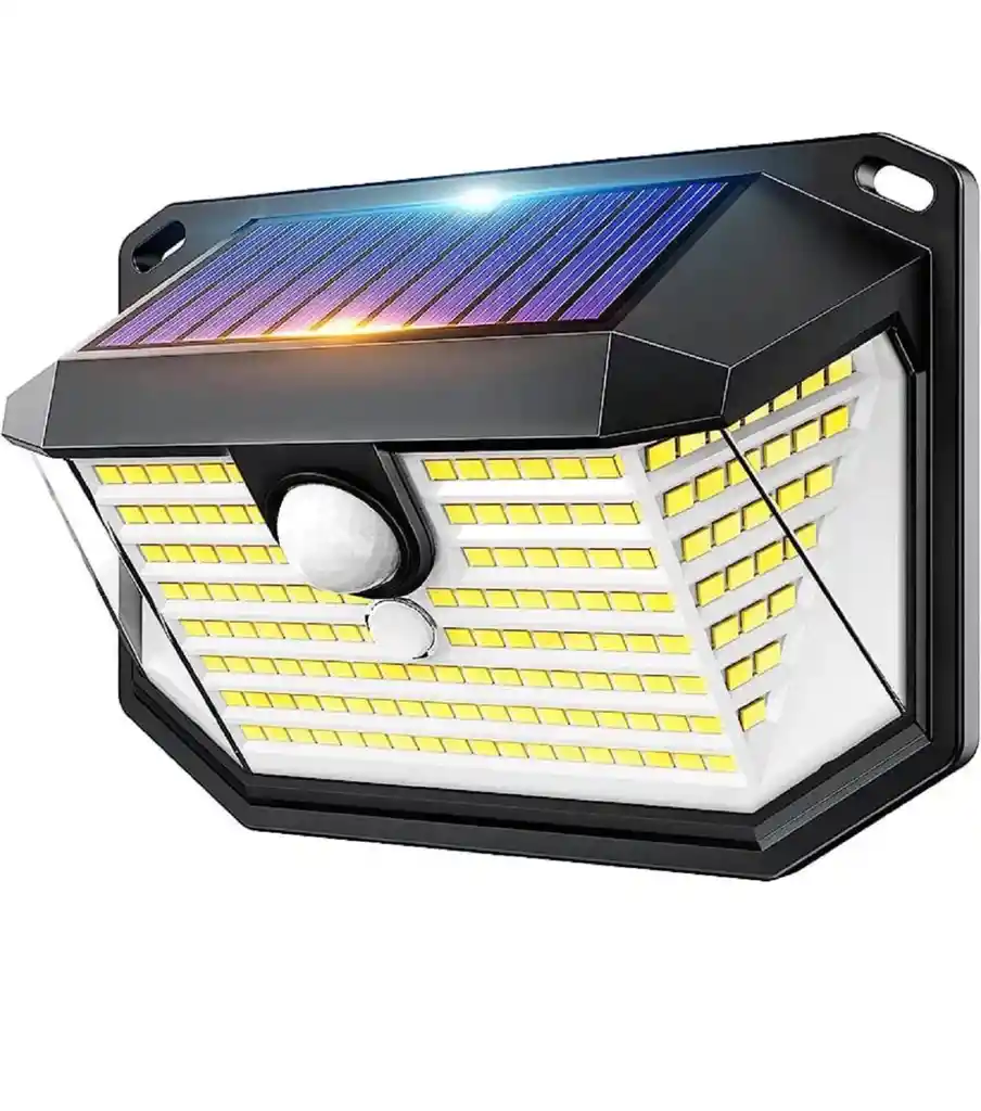 Lampara Solar Led Exterior Pared Sensor Movimiento