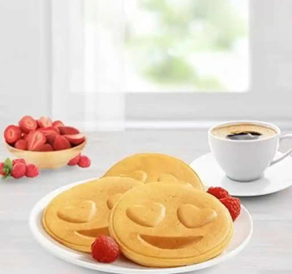 Mini Waflera De Emojis Caritas Felices 8 Wafles