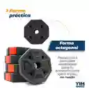 Set Kit Pesas Mancuernas 15kg Octagonales Ajustables Termoforradas
