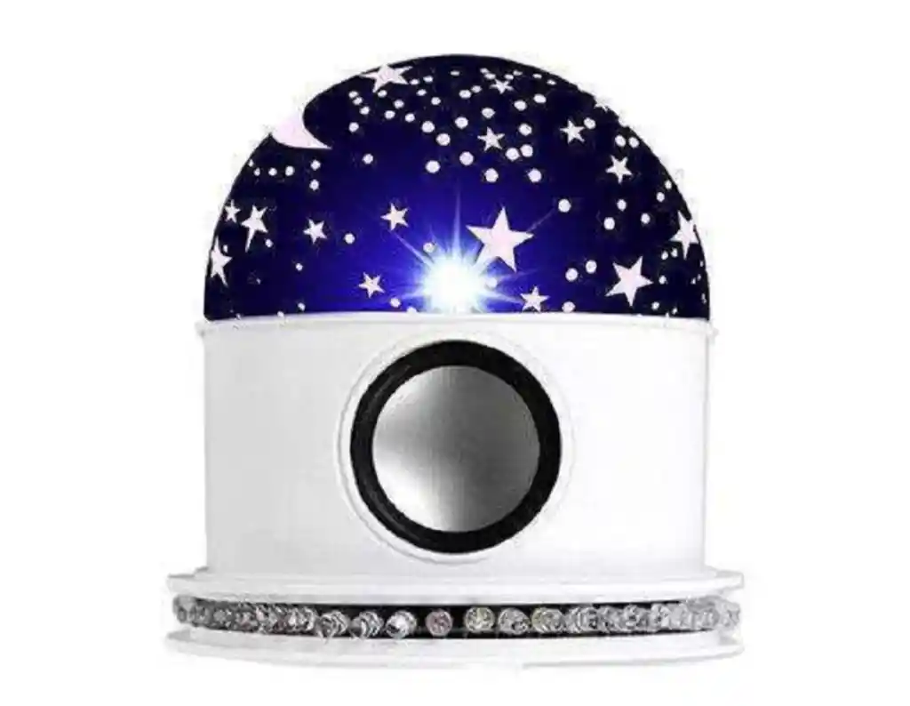 Lampara Proyector Estrellas Lunas Parlante Bluetooth Mas Control