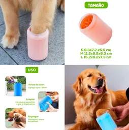 Limpia Patas Para Perros Tapa Transparente L