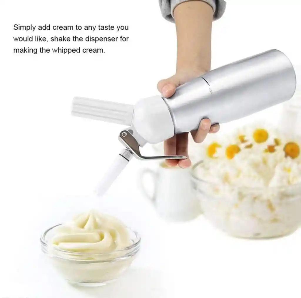 Dispensador Espumas Chantillera Crema Chantilly De 1 Litro