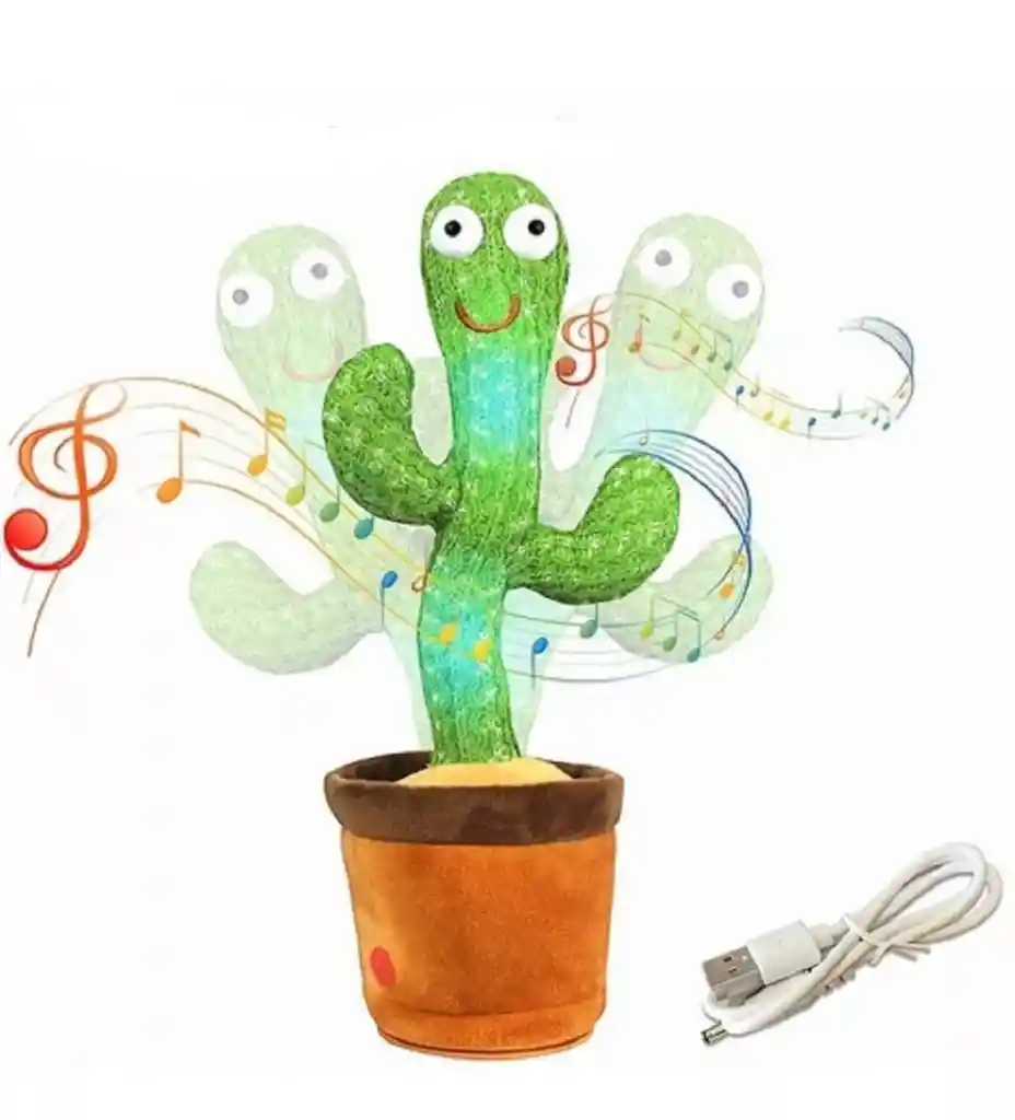 Cactus Bailarin Imita Voz, Musical, Bailarin Juguete Felpa