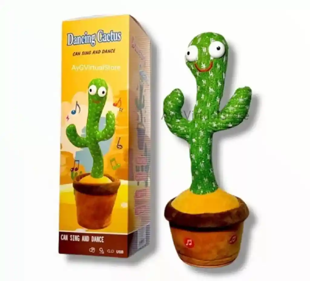 Cactus Bailarin Imita Voz, Musical, Bailarin Juguete Felpa