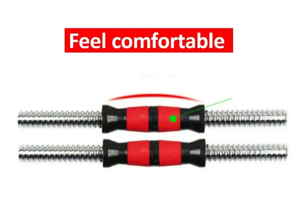 Kit De Mancuernas Pesas 20 Kg Discos Cromada + Barra Extension
