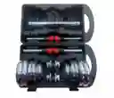 Kit De Mancuernas Pesas 20 Kg Discos Cromada + Barra Extension
