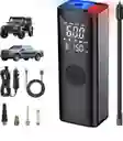 Compresor Inflador Recargable Portátil Carro Moto Bicicletas Linterna