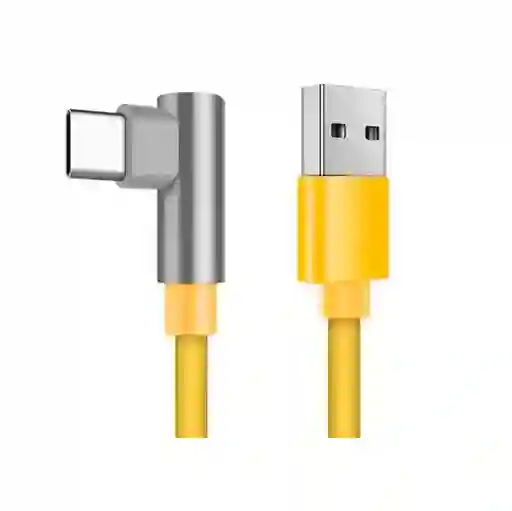 Cable De Carga Rapida Usb A Tipo C 90° De 120w Amarillo
