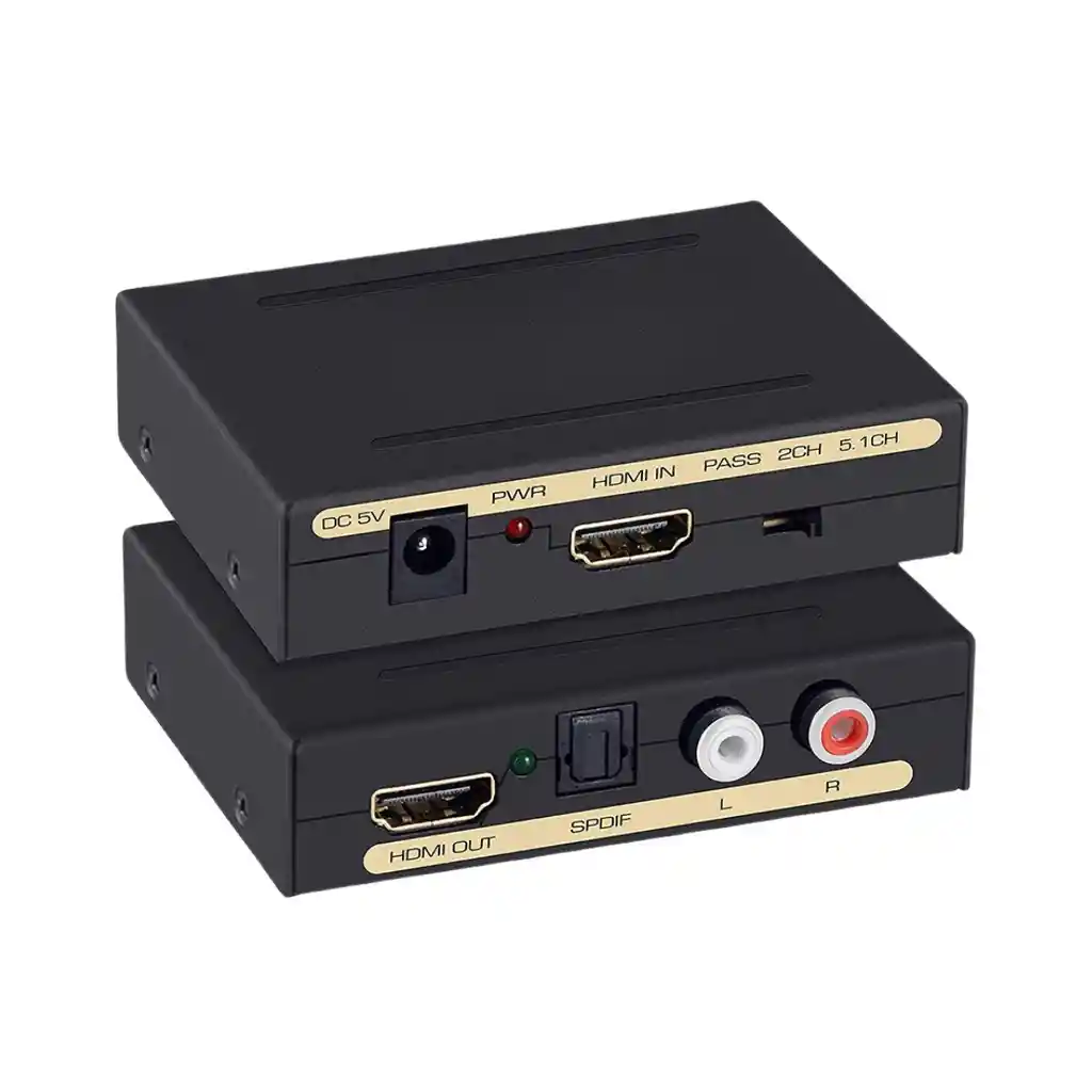 Caja Conversora Hdmi A Hdmi + Audio 4k