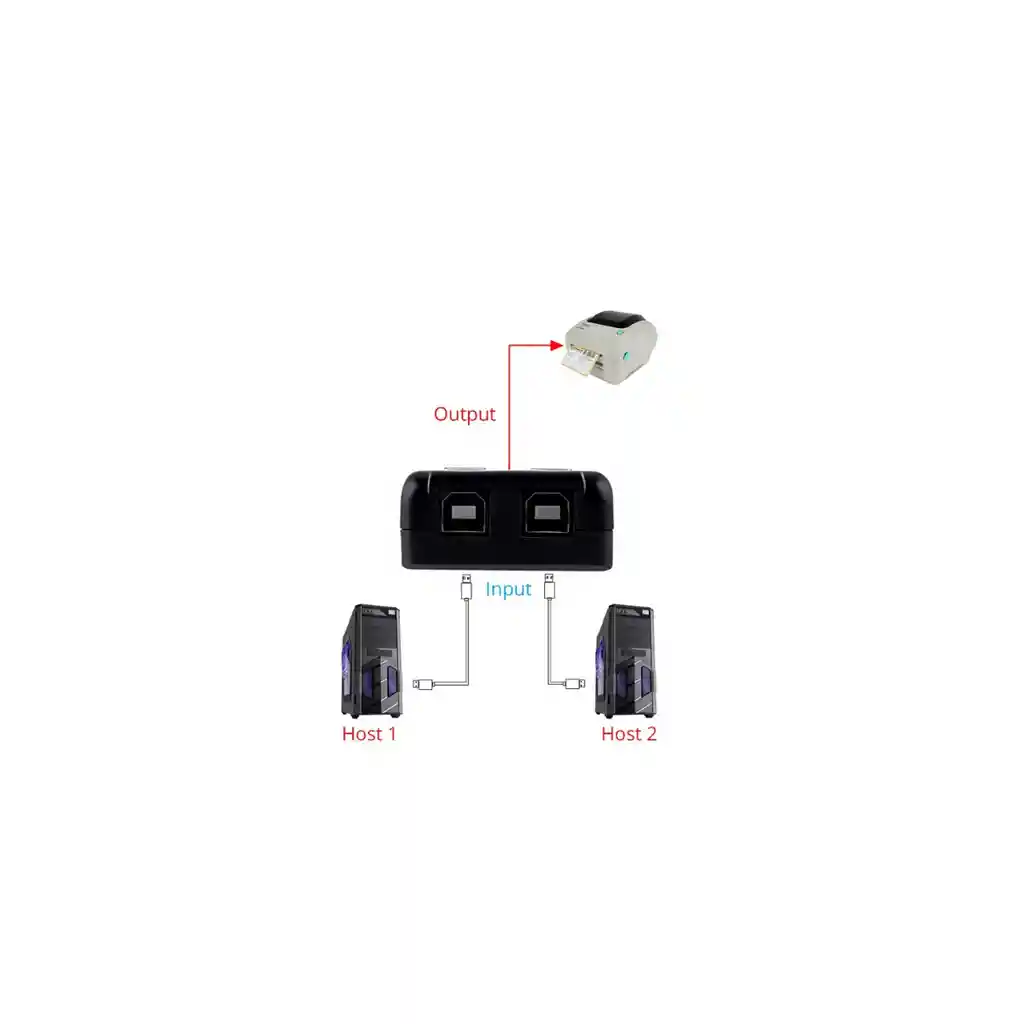 Switch 2 Port Usb Printer