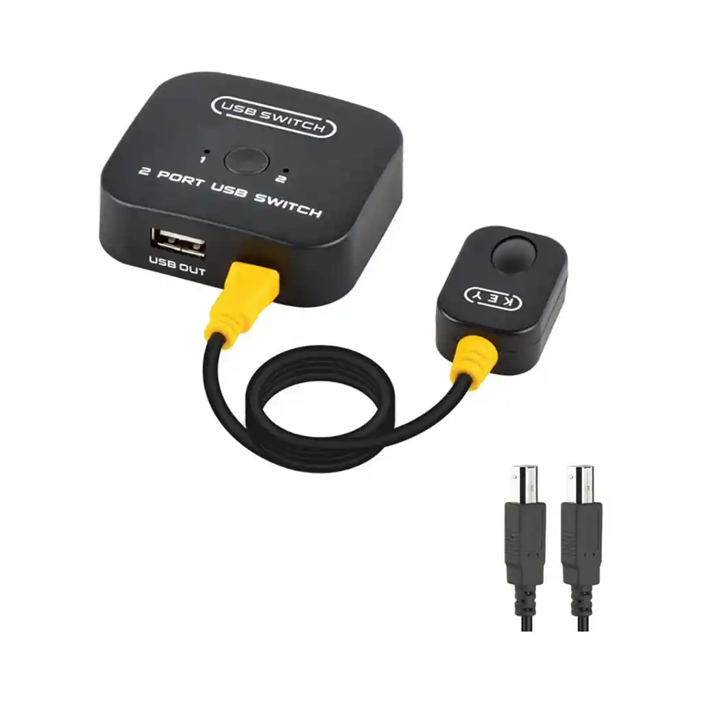 Multipuerto 2 Port Usb Printer Switch