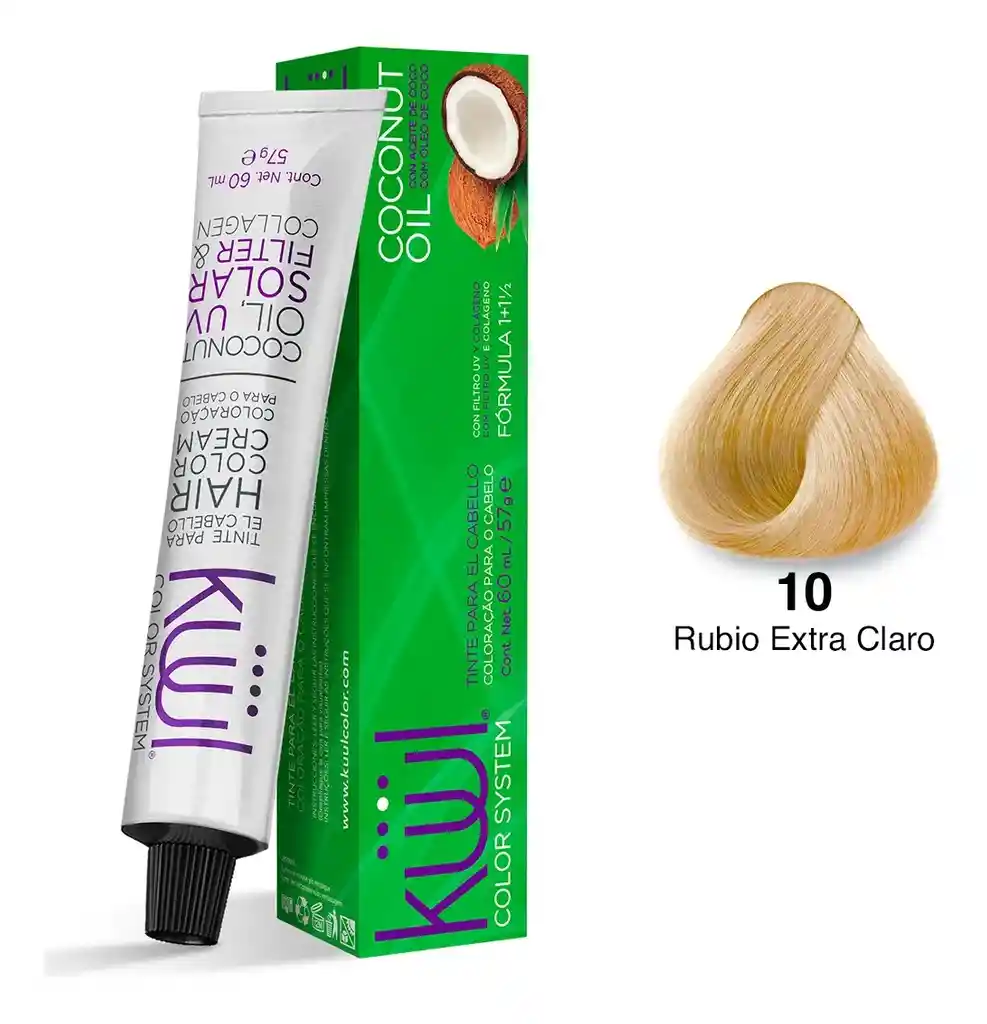Tintes Kuul Naturales 60ml-10 Rubio Extra Claro