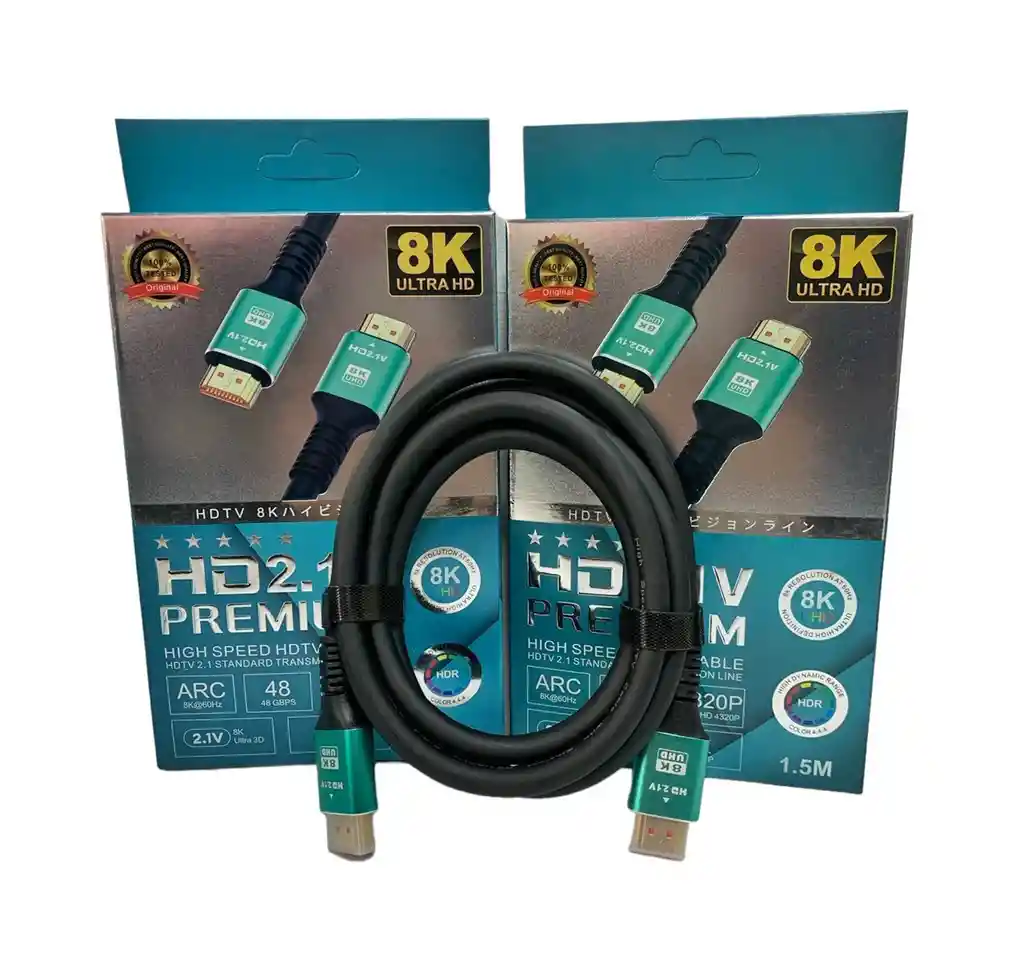 Cable Hdmi 2.1 8k Alta Velocidad Ultra Hd Ps5 Series X 1.5 M