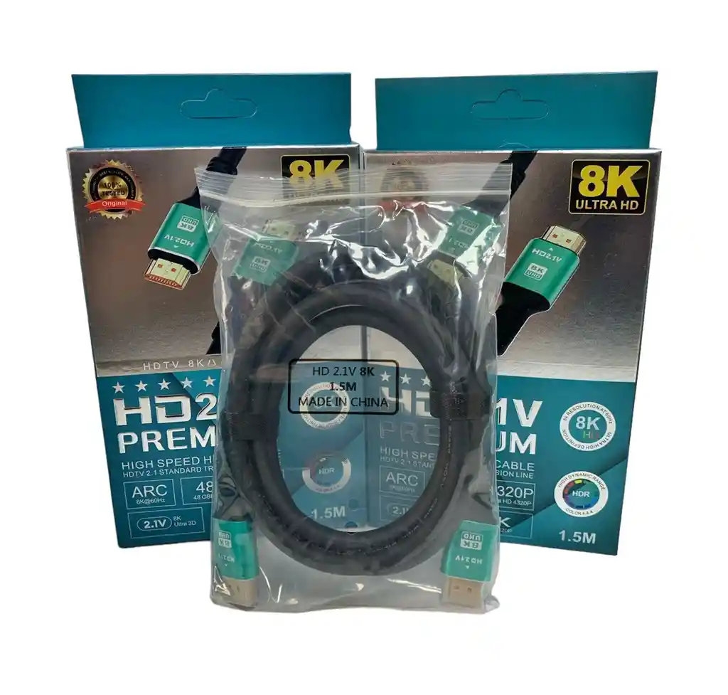 Cable Hdmi 2.1 8k Alta Velocidad Ultra Hd Ps5 Series X 1.5 M