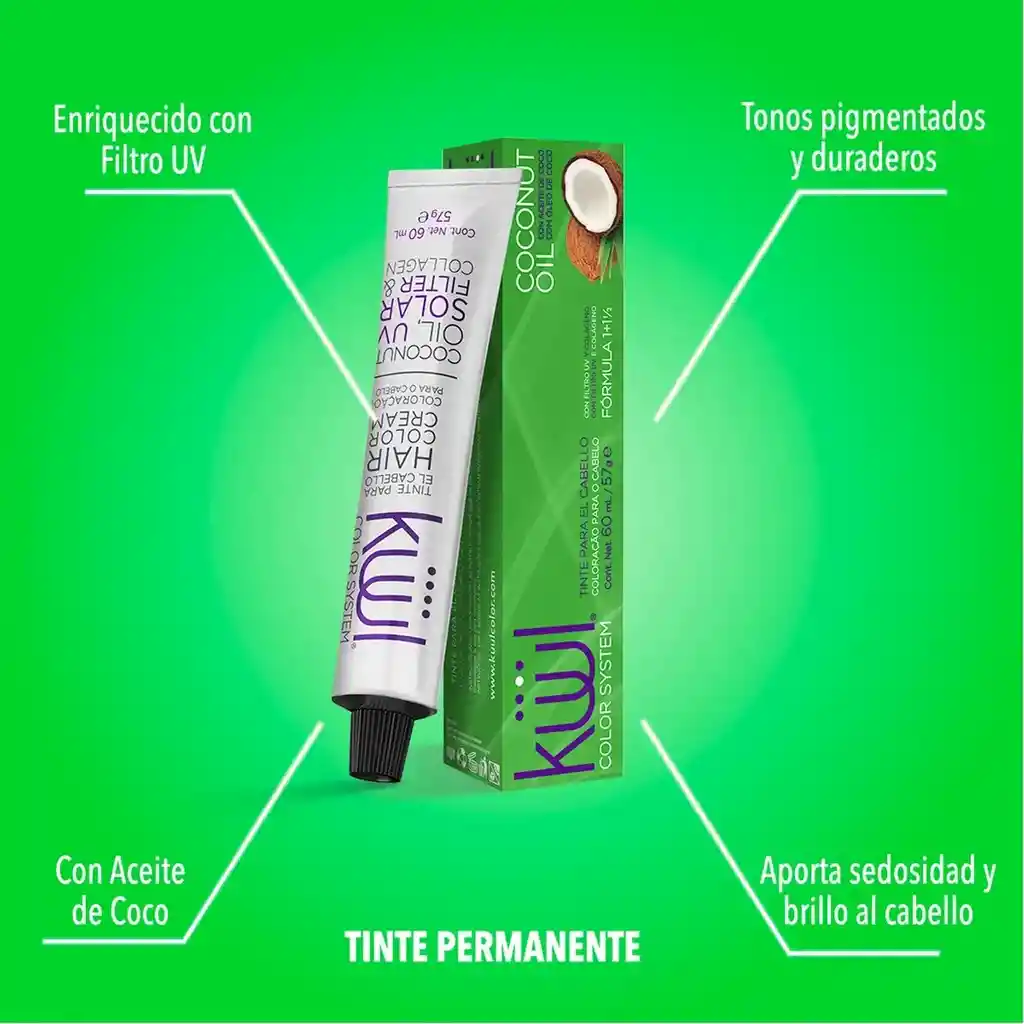 Tintes Kuul Chocolates 60ml-10.22 Rubio Extra Claro Nacarado Intenso