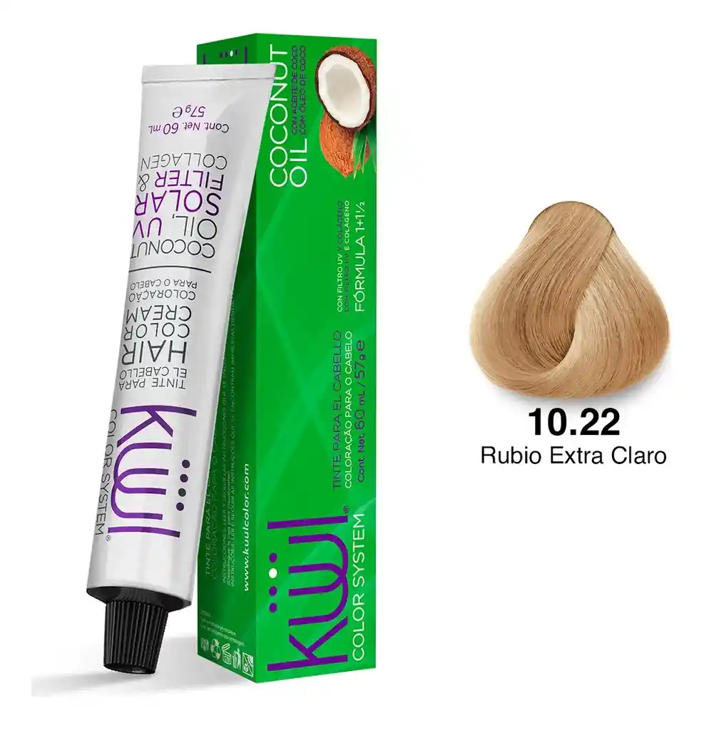 Tintes Kuul Chocolates 60ml-10.22 Rubio Extra Claro Nacarado Intenso