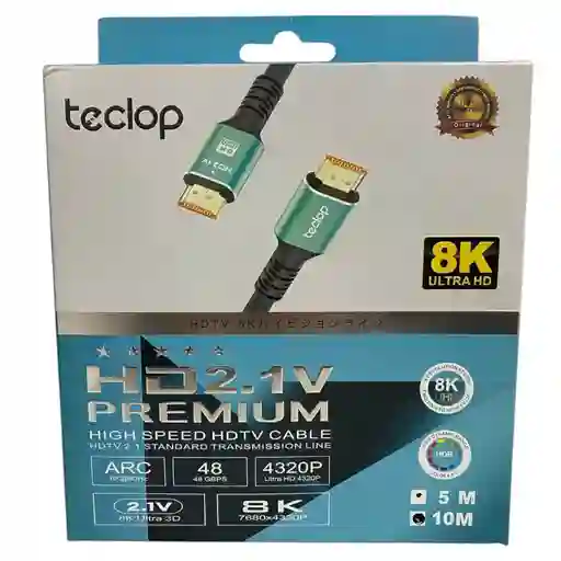 Cable Hdmi 2.1 8k Alta Velocidad Ultra Hd Ps5 Series X 10 M