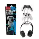 Soporte Base Pared 2 Controles Y Diadema Para Consolas