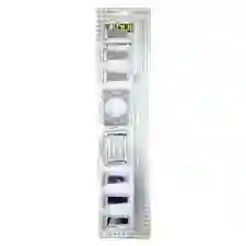 Kit Juego Accesorios Incrustaciones Para Baño X 4 Pcs