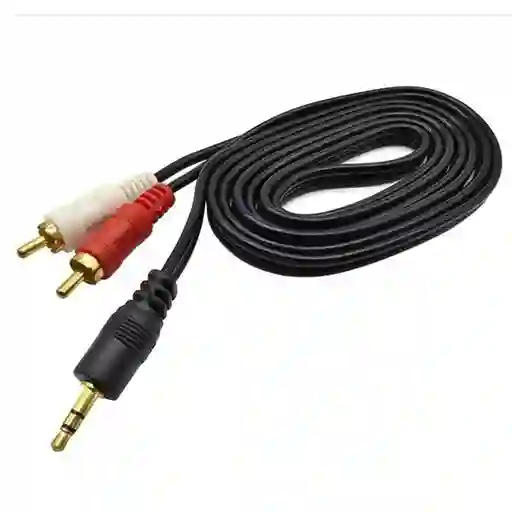 Cable 2x1 Audio 2 Rca 1 Plug Stereo 3.5mm 1 Metro