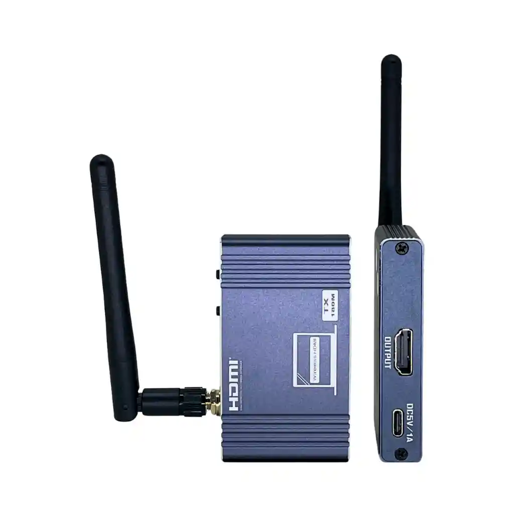 Extender Hdmi Wireless 100 Metros Con Antena Aluminio
