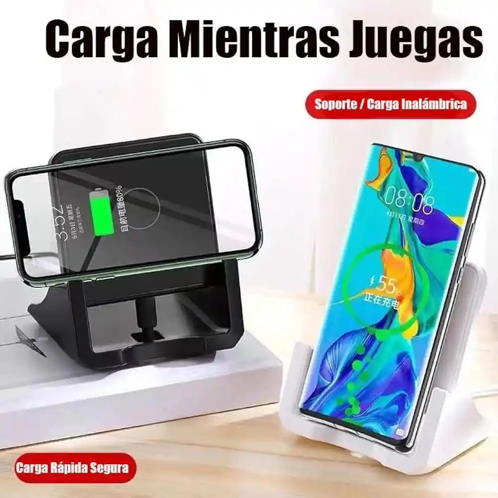 Soporte Para El Celular Con Carga Inalámbrica Wireless Charger