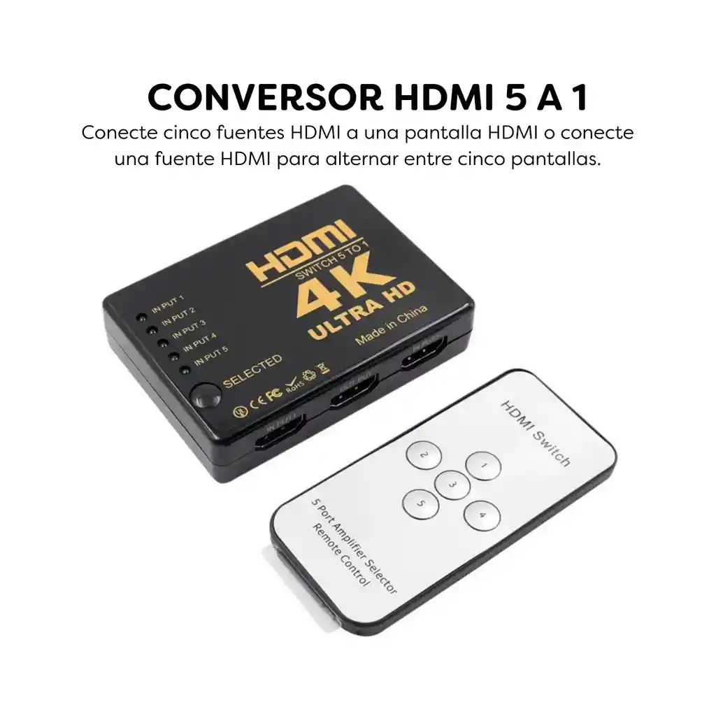 Switch 5*1 4k Hd Con Cable