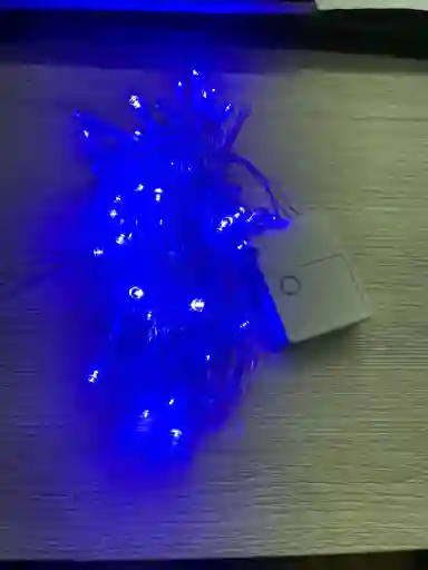Luces De Navidad X 100 Bombillos Cable Blanco Luz Azul 7 Metros Aproximadamente Luces Navideñas Luces Para Navidad Luces De Navidad Luz De Navidad Decoracion Navideña