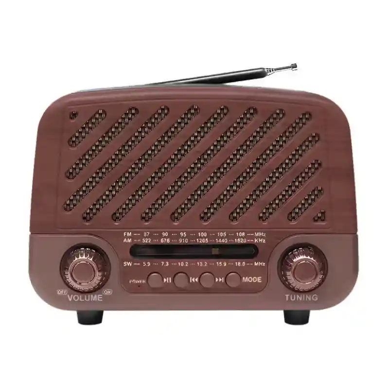 Radio Vintage Meier Md-1302bt – 3 Bandas + Bluetooth + Usb / Tf