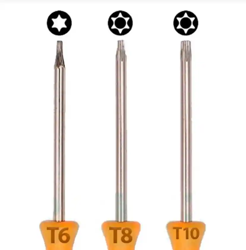 Set 3 Destornilladores Torx T10 T8 T6
