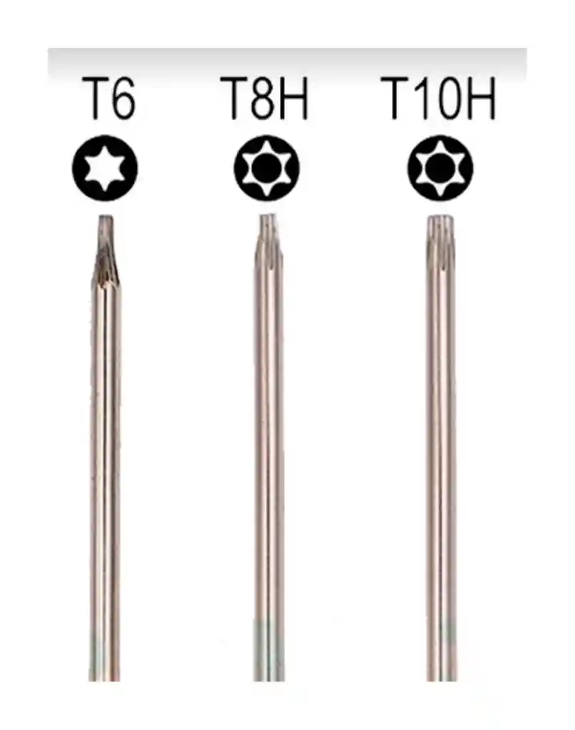 Set 3 Destornilladores Torx T10 T8 T6