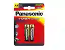 Par De Pila Panasonic Aa Alcalina