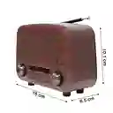 Radio Vintage Meier Md-1302bt – 3 Bandas + Bluetooth + Usb / Tf