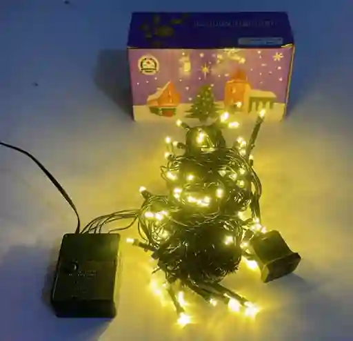 Luces De Navidad X 100 Bombillos Cable Verde Luz Calida Con Continuacion 7 Metros Aproximadamente Luces Navideñas Luces Para Navidad Luces De Navidad Luz De Navidad Decoracion Navideña