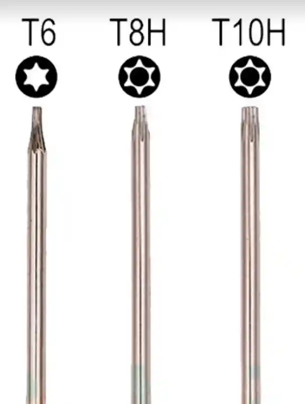 Set 3 Destornilladores Torx T10 T8 T6