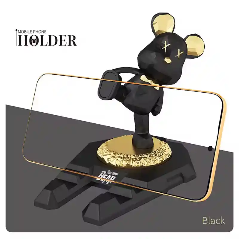Soporte Base Celular Escritorio Figura Estatua Oso Kawaii Holder Para Celular De Moschino