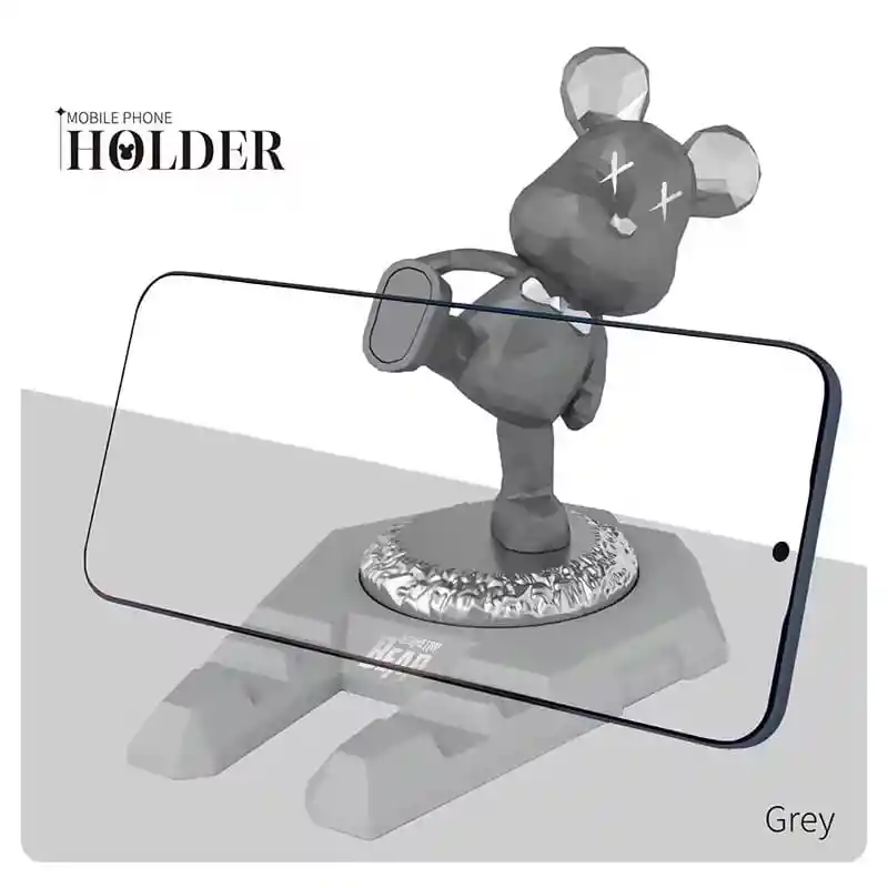 Soporte Base Celular Escritorio Figura Estatua Oso Kawaii Holder Para Celular De Moschino