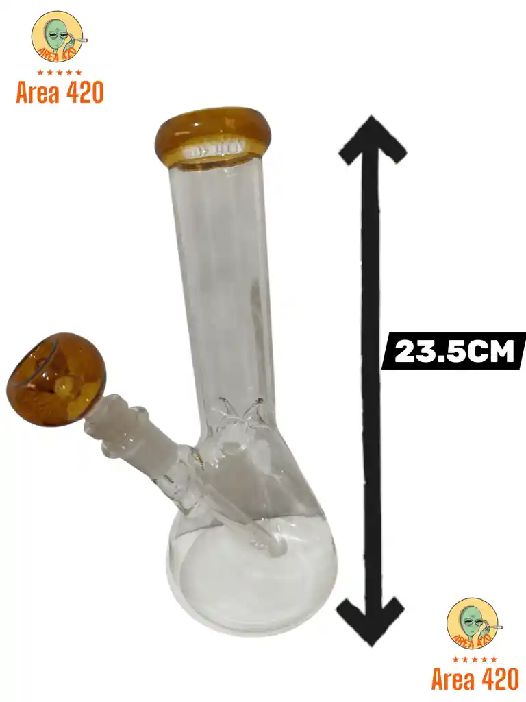 Pipa De Agua Bong O Destilado Bong Vidrio Jcs 600 Naranja