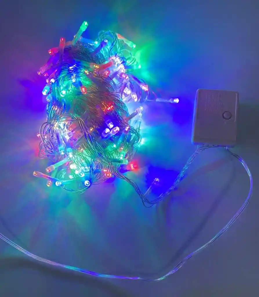 Luces De Navidad X 200 Bombillos Cable Blanco Luz De Colores 14 Metros Aproximadamente Luces Navideñas Luces Para Navidad Luces De Navidad Luz De Navidad Decoracion Navideña