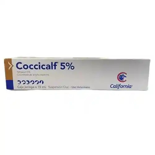 Coccicalf 5% Jeringa 15 Ml - Coccicalf Oral 15 Ml